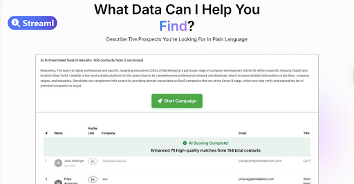 Streaml Data Finder Tool